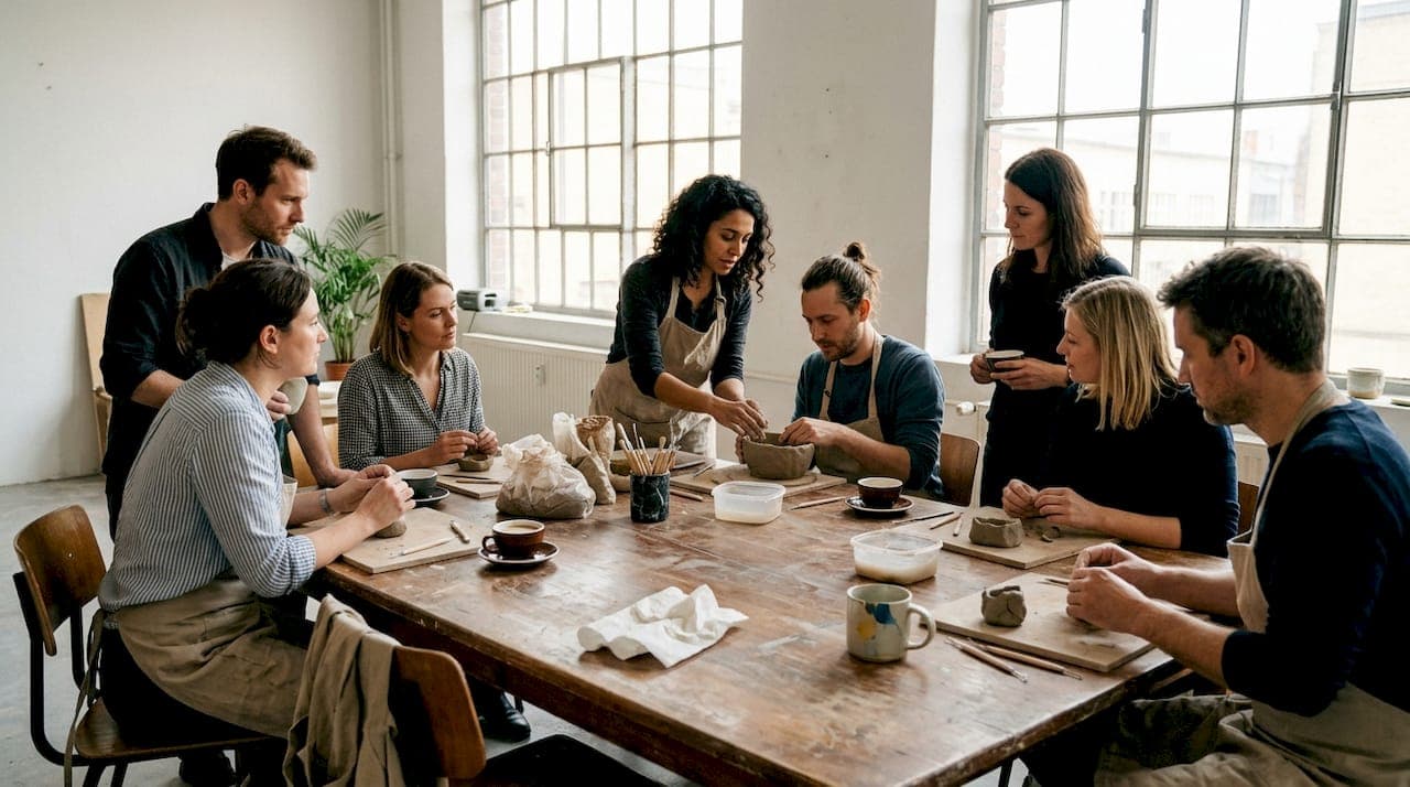 Team bonding workflow Berlin: artisan workshops 2026