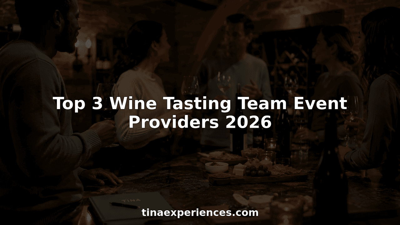 Top 3 Wine Tasting Team Event Providers 2026