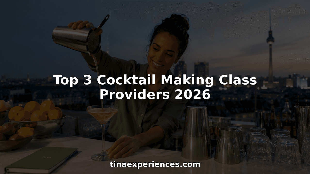 Top 3 Cocktail Making Class Providers 2026