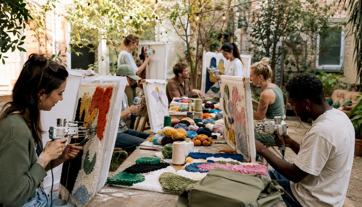 Group Tufting Workshop Berlin: Book Your Team Event